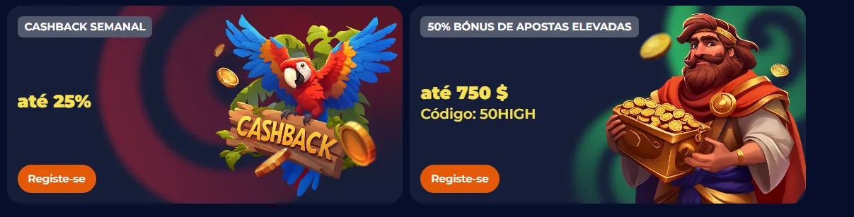 Promoções e bónus do Nine Casino